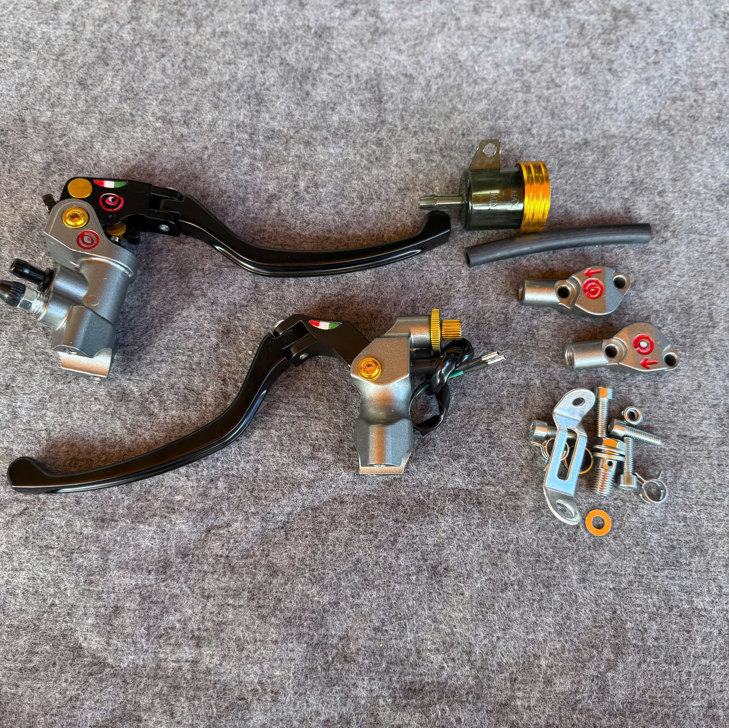  Cặp tay thắng bình dầu rời 17mm - tay có chống gẫy lắp đặt nhiều dòng xe 