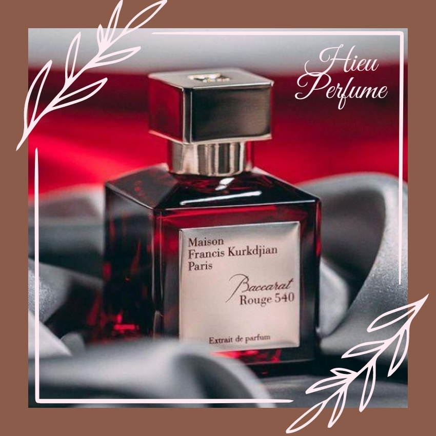 Nước hoa Unisex Maison Francis Kurkdjian Baccarat Rouge 540 Extrait de Parfum - chai chiết - Hiếu Perfume -  mang đến cảm giác ấm áp và huyền bí, cùng với hương thơm cuốn hút đặc biệt đem lại ấn tượng rất lâu phai
