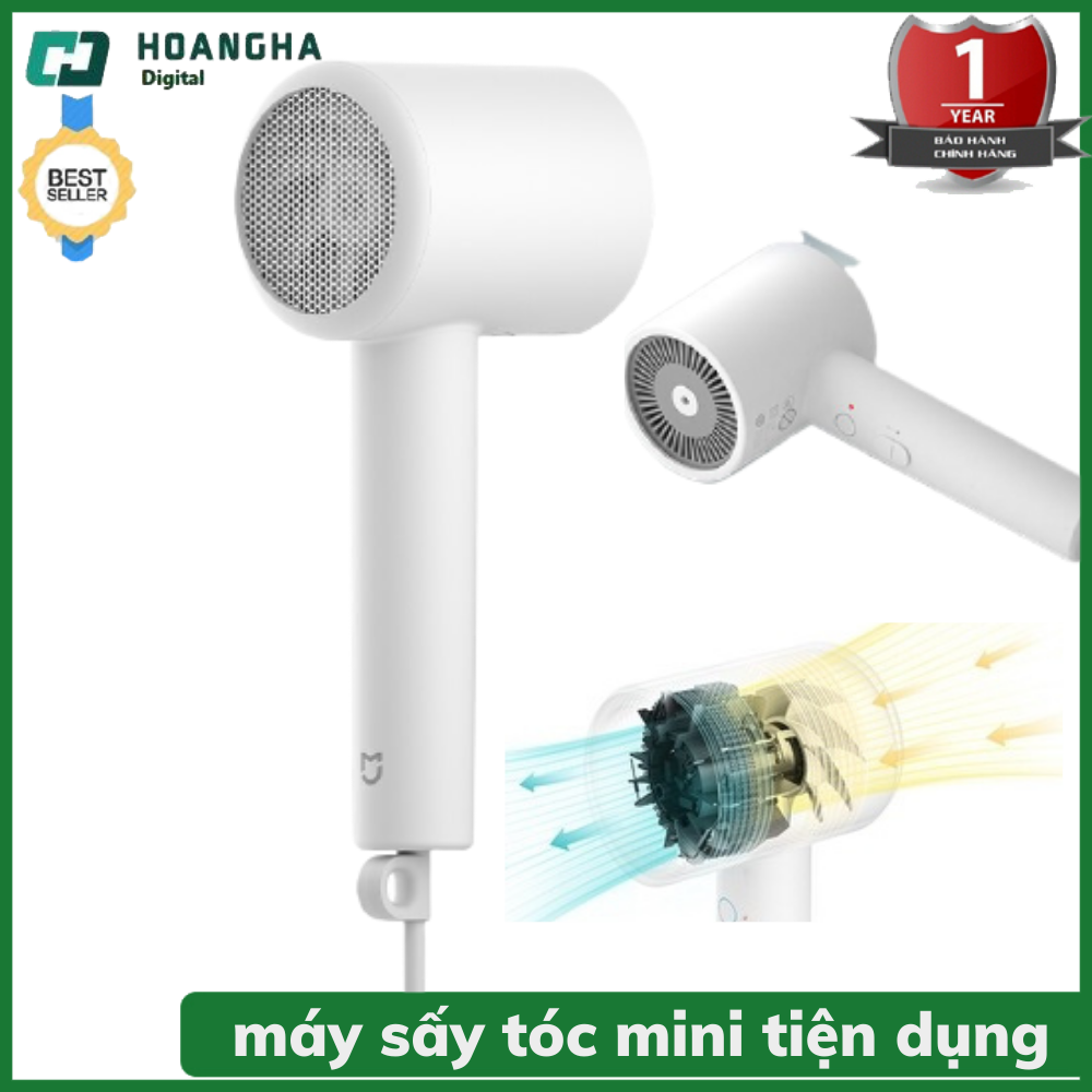 Máy Sấy Tóc Ion Âm H300 Xiaomi Mijia, Máy Sấy Tóc Mini Tiện Dụng, Công Nghệ Tạo Ion Âm Dưỡng Ẩm Bảo Vệ Tóc, Nhiệt Độ Không Đổi, Nhanh Khô Dành Cho Khách Sạn Gia Đình Văn Phòng