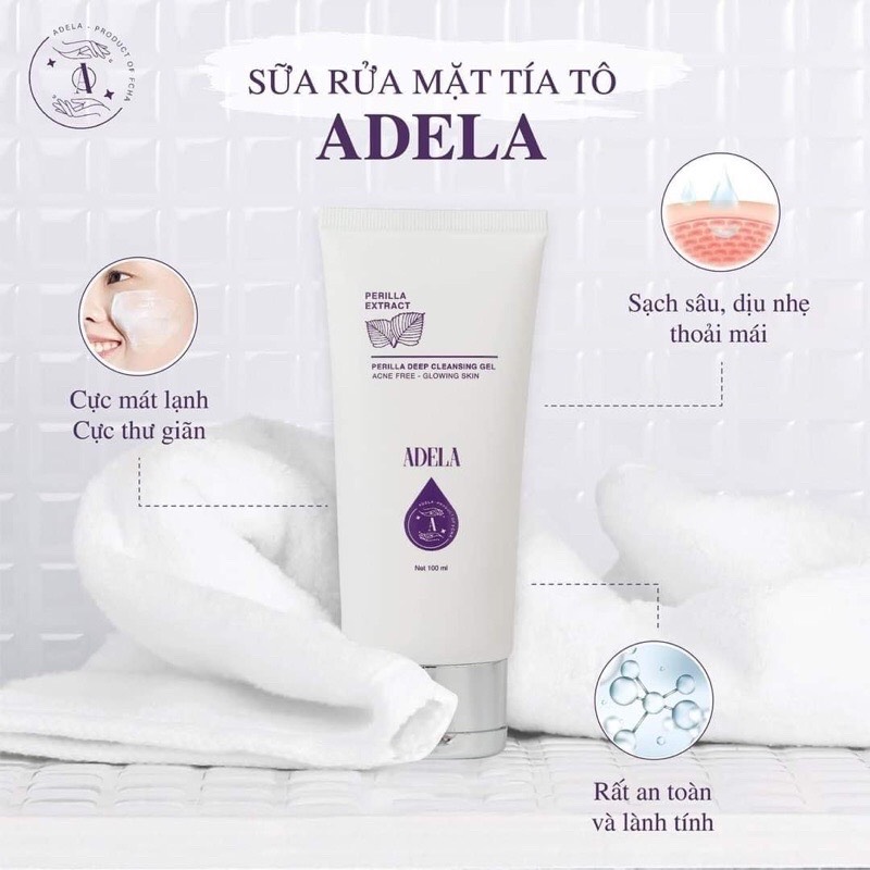 Sữa rữa mặt adela chính hãng - tặng kèm toner