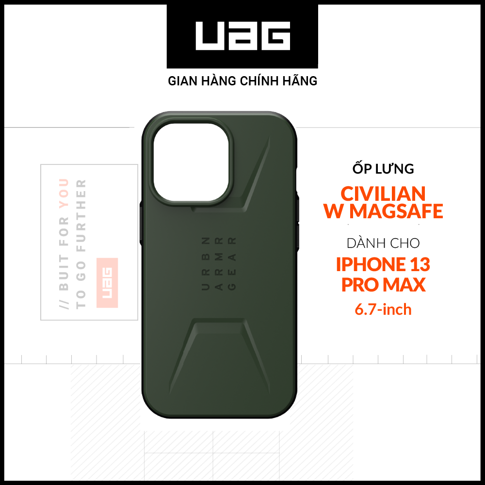 Ốp back uag civilian w magsafe for iphone 13 pro max