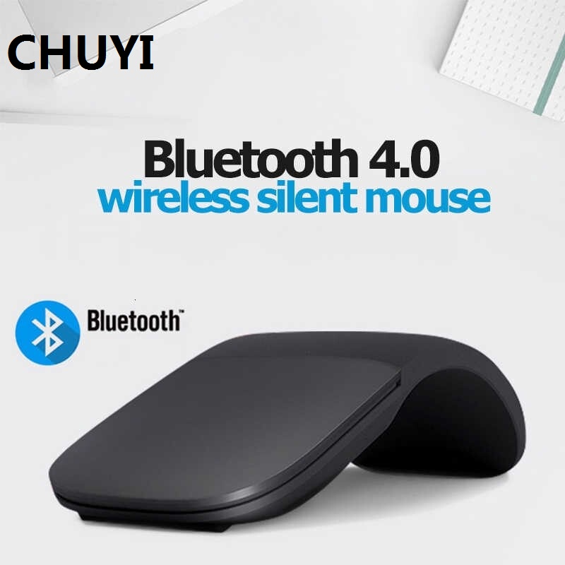 CHUYI Bluetooth 4.0 thiết kế con chuột có thể gấp lại không dây nhấp chuột vô hiệu ứng âm thanh màu sắc thiết kế thông minh thuận tiện