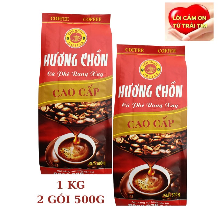 Cà Phê Chồn - Cà Phê Culi - 1kg (2 gói 500gr) Cà phê HƯƠNG CHỒN pha phin gu vừa vị thanh