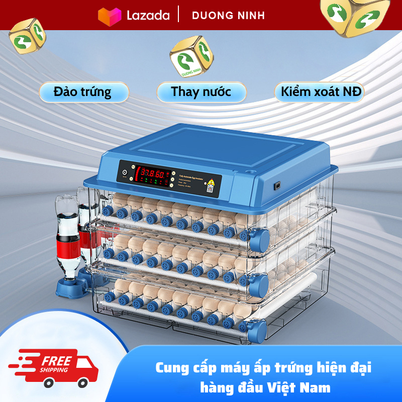 Máy ấp trứng gà mini máy ấp trứng tự động thông minh Dương Ninh hiện đại thế hệ mới 220/12v A1234