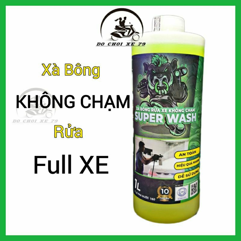 Xà bông rửa xe không chạm sprayking super wash 1l nước rửa xe 1l