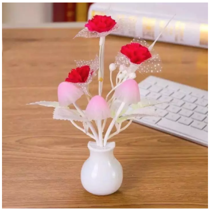 [HCM][ SALE KHỦNG] - ĐÈN NGỦ NẤM CẢM ỨNG HÌNH BÌNH HOA TỰ SÁNG KHI TRỜI TỐI(LOẠI LỚN) - ĐÈN TRƯNG PHÒNG NGỦ NHỎ GỌN - ĐÈN TỰ ĐỘNG PHÁT SÁNG THÔNG MINH - ĐÈN THIẾT KẾ SIÊU DỄ THƯƠNG MANG CẢM GIÁC SINH ĐỘNG