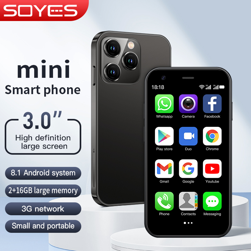 SOYES XS15 Điện Thoại Thông Minh Mini Màn Hình 3.0 Inch RAM 2GB ROM 16GB Hỗ Trợ Bluetooth WIFI Điện Thoại Di Động Android 8.1
