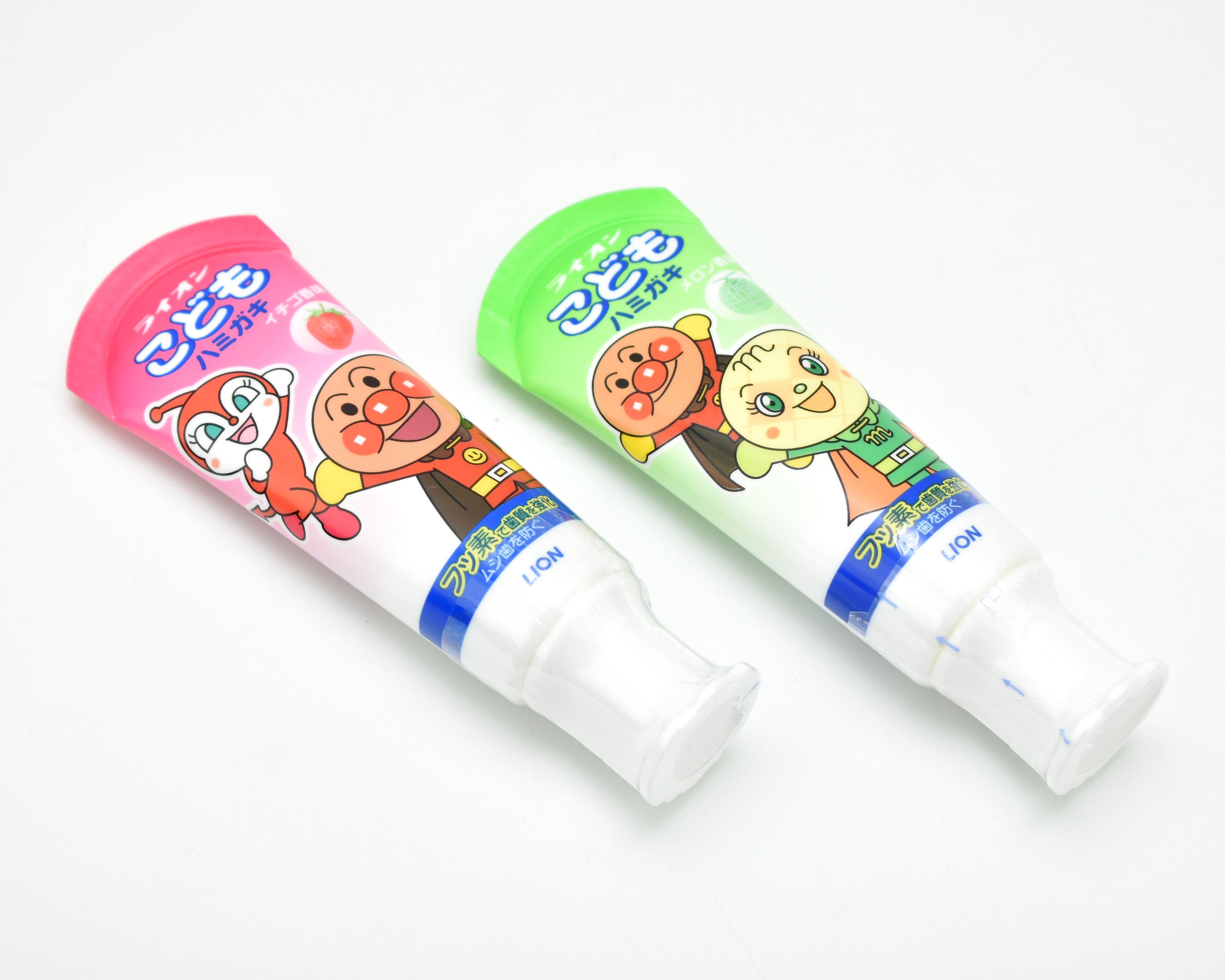 Kem đánh răng Lion Nhật Bản trẻ em hương dâu- dưa lưới 40g