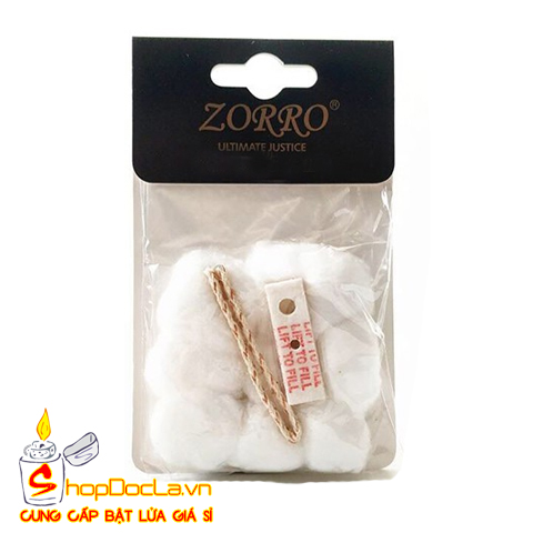 SET Bông Gòn Zorro Thay Cho Bật Lửa Zippo, Zorro