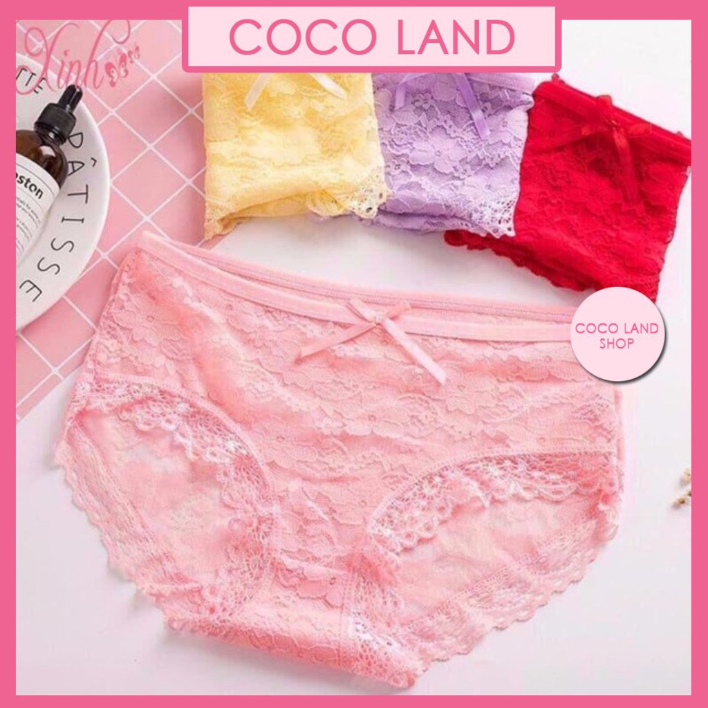 Quần lót ren thái sang chảnh giao màu ngẫu nhiên -Quần chip ren cao cấp cạp cao -Quần lót nữ, quần mặc trong