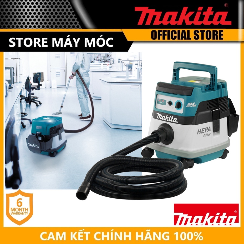 MÁY HÚT BỤI DÙNG PIN (HEPA/BL)(18VX2) 90W MAKITA DVC863LRT2- HÀNG CHÍNH HÃNG