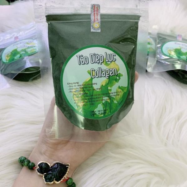 100gr bột tảo diệp lục collagen handmade