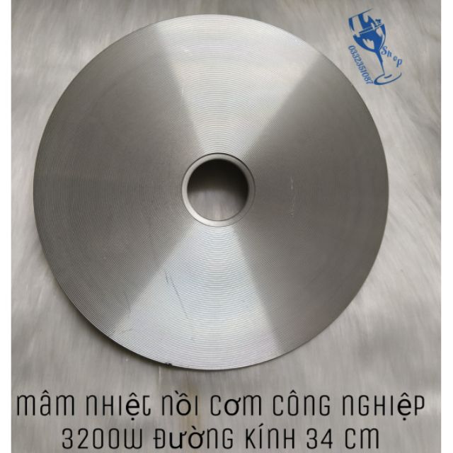 Mâm nhiệt nồi cơm công nghiệp 3000w đường kính 35cm