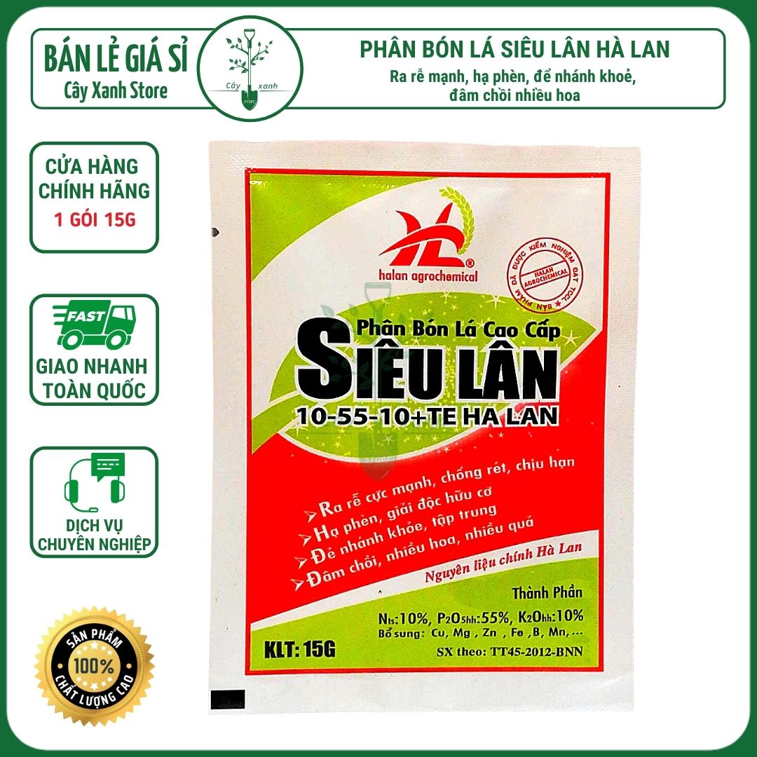 Phân bón siêu lân đỏ hà lan