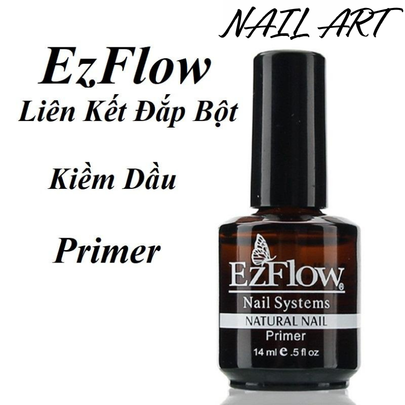 Liên Kết Bột Đắp Móng Ezflow - Liên Kết Bột Kiềm Dầu và khử dầu EzFlow nhanh thấm khô trên bề mặt móng và có độ liên kết cao, Liên Kết Kiềm Dầu EzFlow Làm Móng Bột Trong Đồ Nail Chuyên Nghiệp