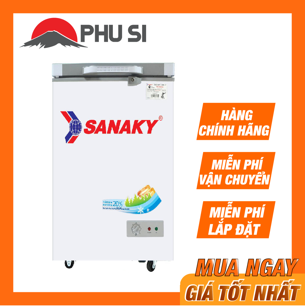 ✅tủ đông sanaky 100 lít vh-1599hykd - hàng chính hãng
