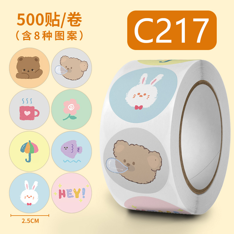 Sticker nhãn dán cute hình mèo con dễ thương