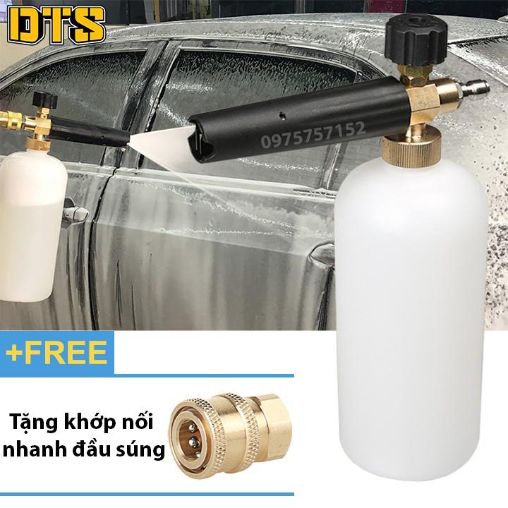☒ Bình tạo bọt tuyết lõi đồng 100 cao cấp gắn súng phun xịt rửa của máy rửa xe áp lực cao máy xịt rửa cao áp