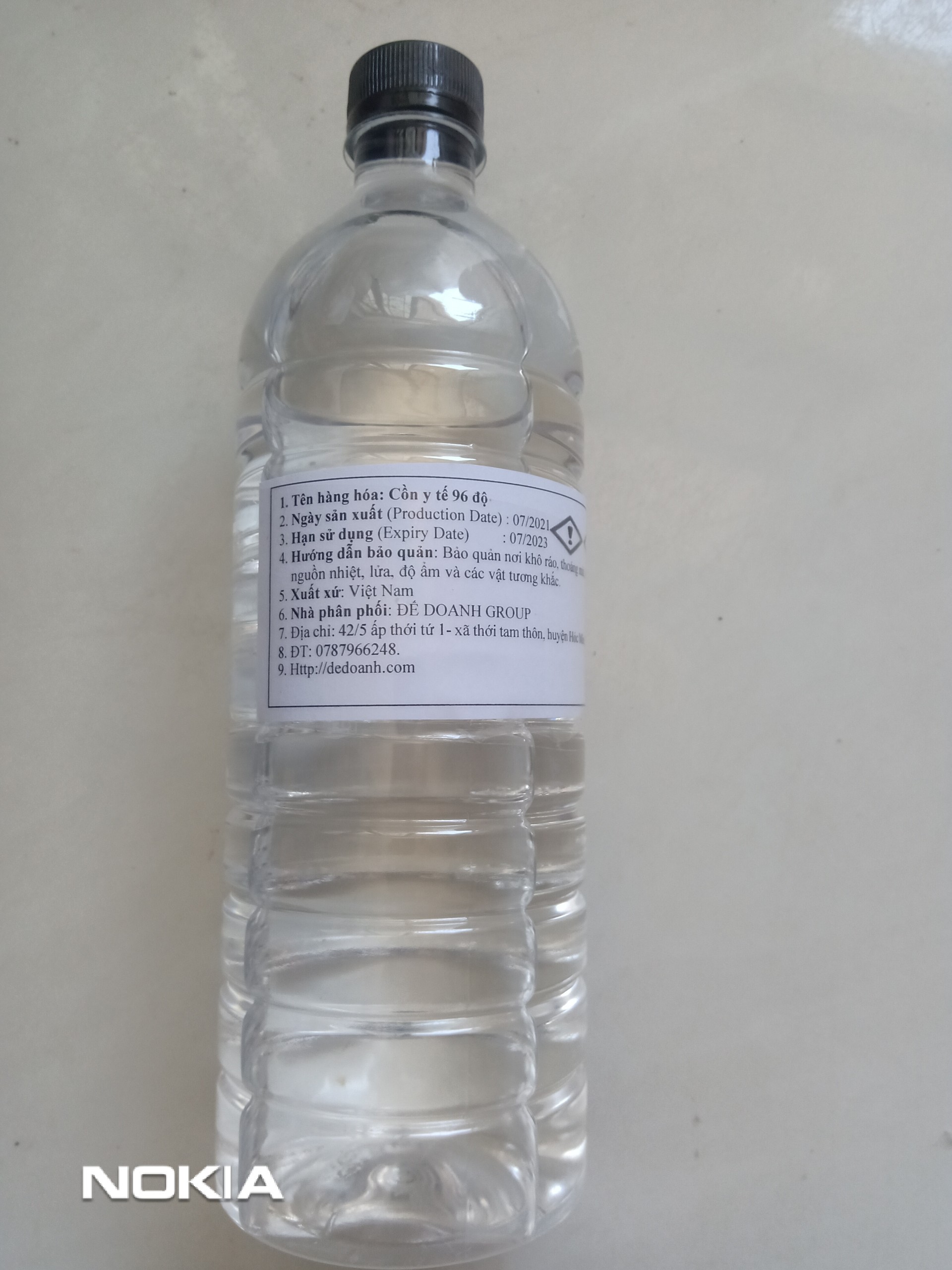 Cồn y tế 96 độ - 70 90 độ - chai 900ml.