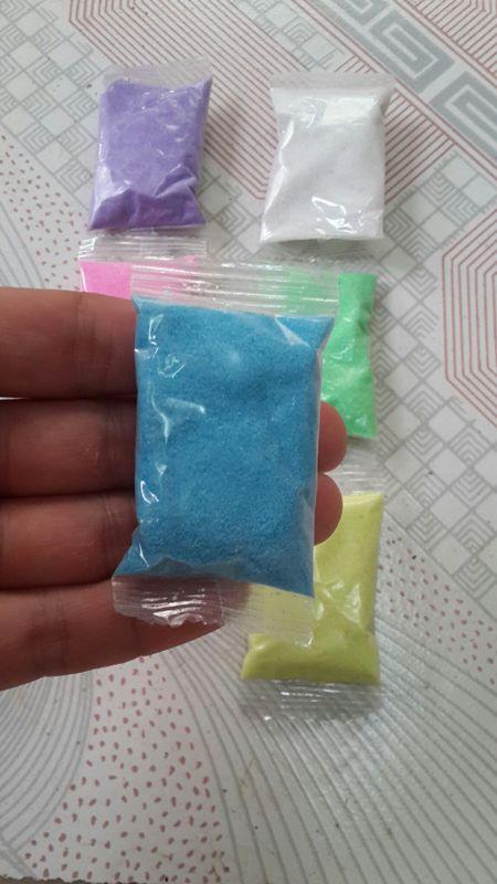 Cát màu xanh nước biển trang trí tiểu cảnh gói 30g * 2 gói