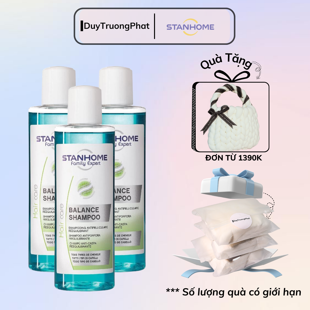 Dầu gội Stanhome family expert balance shampoo giúp giảm ngứa, ngăn ngừa gàu 200ml