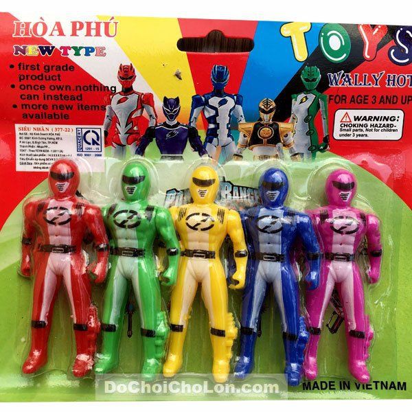 [HCM]Vỉ Đồ Chơi 5 Anh Em Siêu Nhân Mini