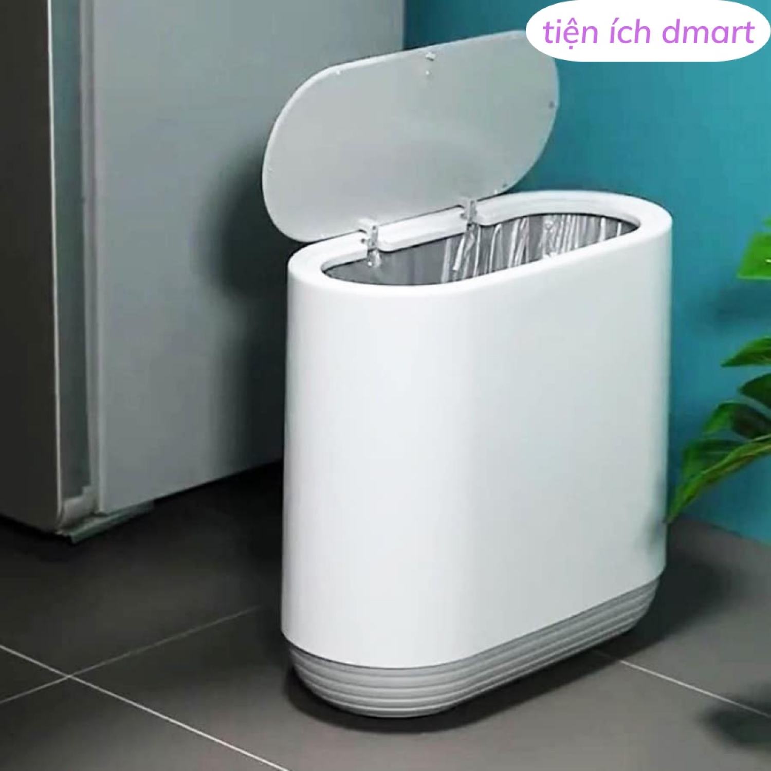Thùng rác mini thông minh ECOCO kháng khuẩn sang trọng e1906