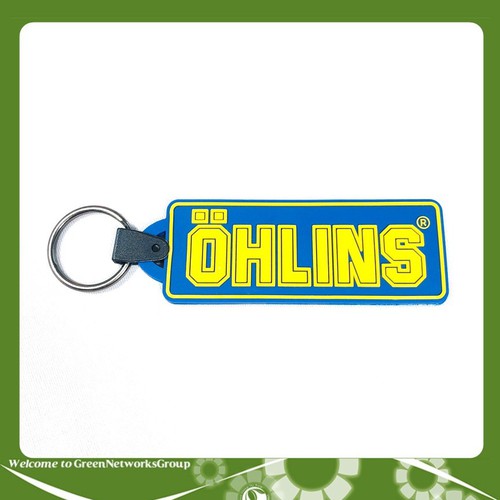 Móc khóa 2 mặt ohlins trang trí xe máy