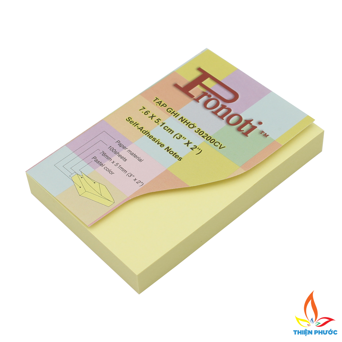 Giấy note ghi chú vàng pronoti 100 tờ 1 xấp sukado