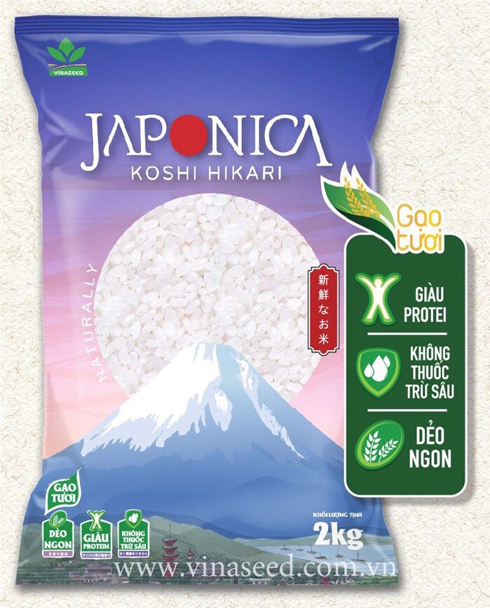 Gạo Japonica túi 2kg