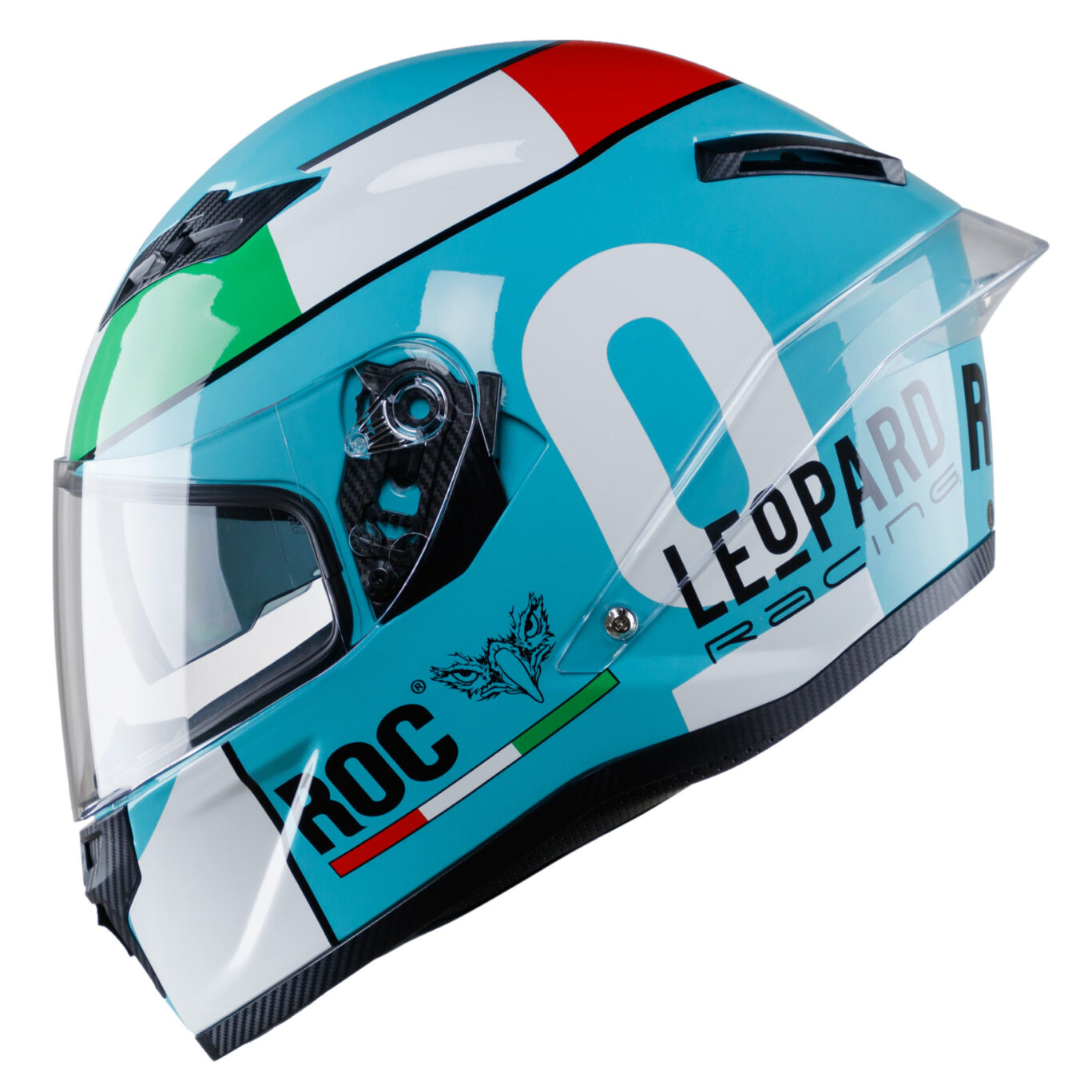 Mủ Bảo Hiểm Fullface Roc 01 - 2 kính team Leopard ( tặng đuôi gió )