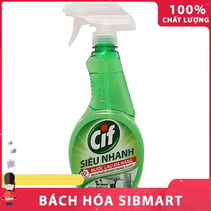 Nước tẩy đa năng Cif hương chanh chai 520ml - Bách Hóa SibMart - SA0104