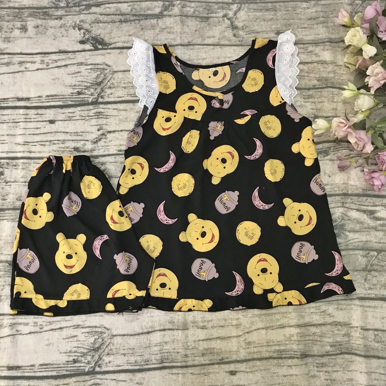 Đồ bộ tole lanh đùi 4 size