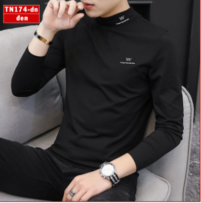 [HCM]Áo thun cổ trụ nam chi tiết trơn đơn giản trẻ trung cổ trụ chất liệu thun lạnh hàn quốc