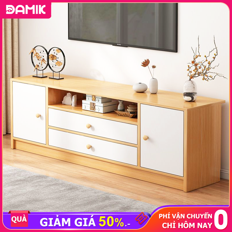 DAMIK Kệ tivi phòng khách phong cách Nordic dễ dàng kết hợp với nhiều mẫu bàn trà và ghế sofa