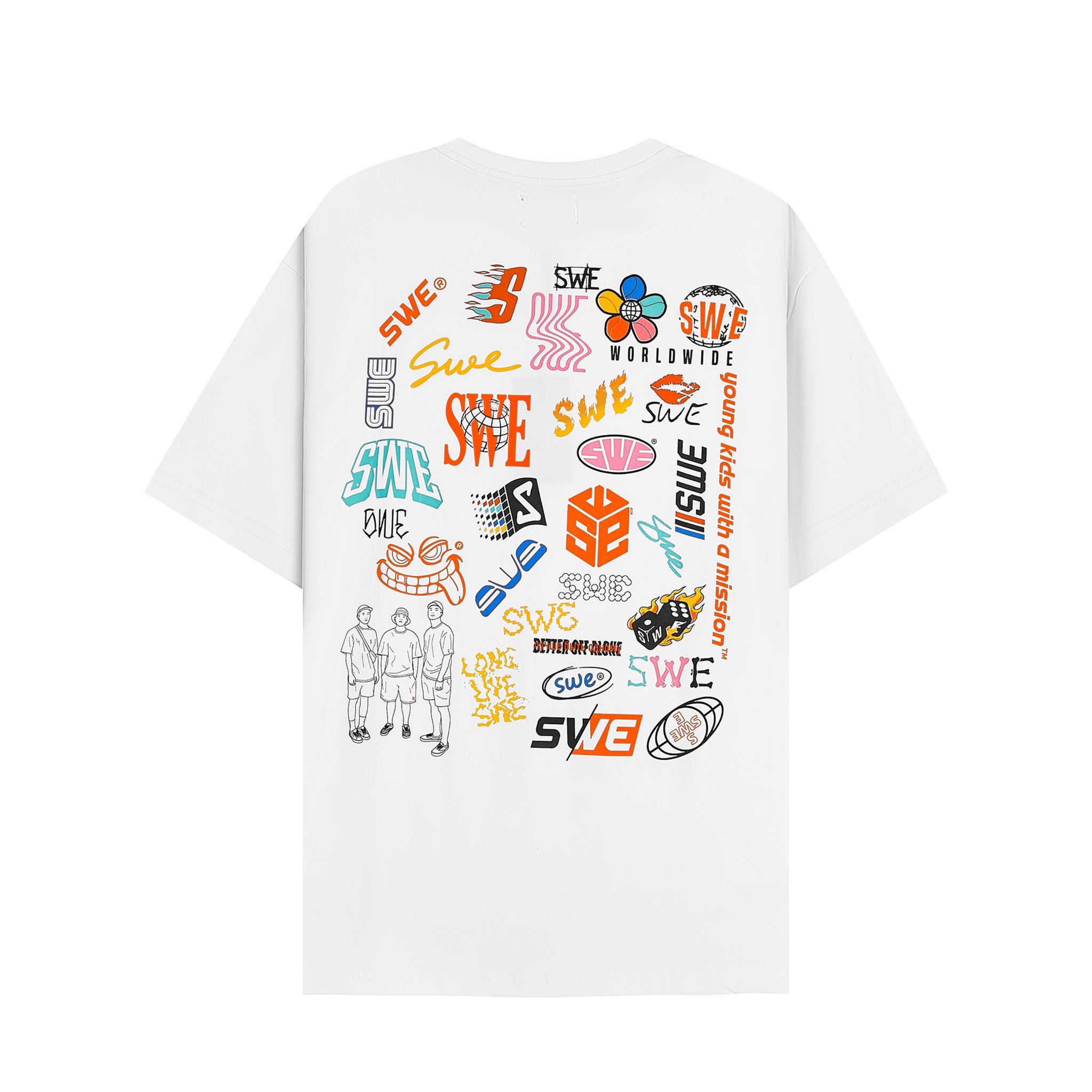 Áo Thun Swe Logo New - Tee Streetwear Easy Mẫu Mới 2024 Chất Đẹp full tag