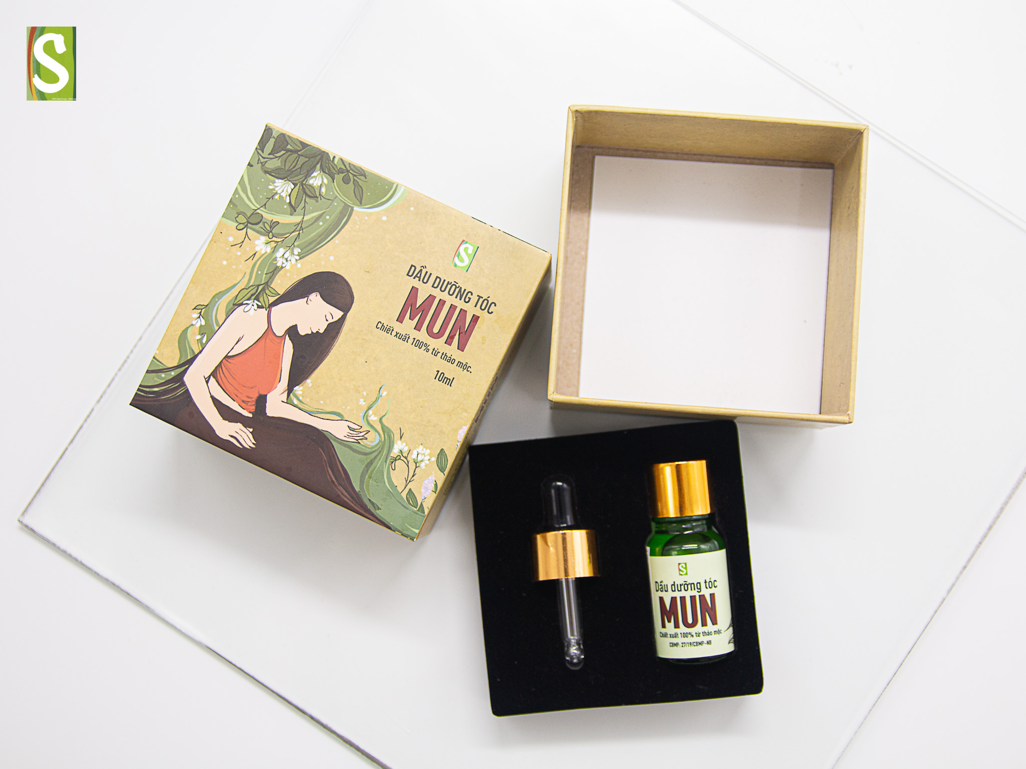 Dầu dưỡng tóc mun 10ml htx sinh dược