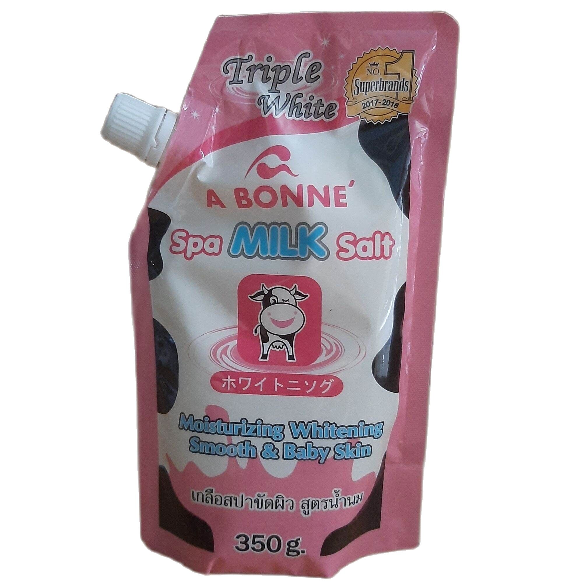 Muối tắm sữa bò abonne Thái Lan 350g loại 1 - tẩy body và da mặt hương sữa
