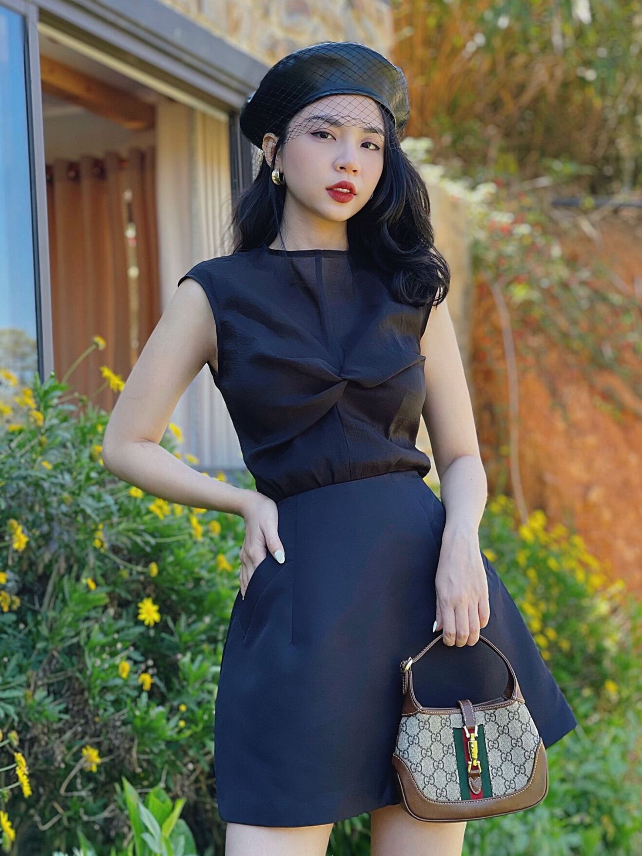 Váy dáng A phồng , Peace House Clothing