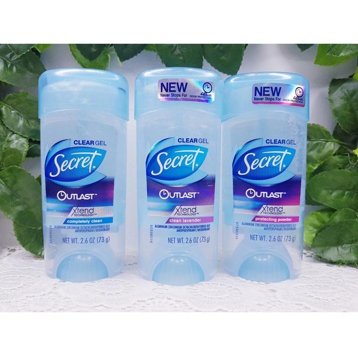 Gel khử mùi 24h secret clear gel roll on 73gr