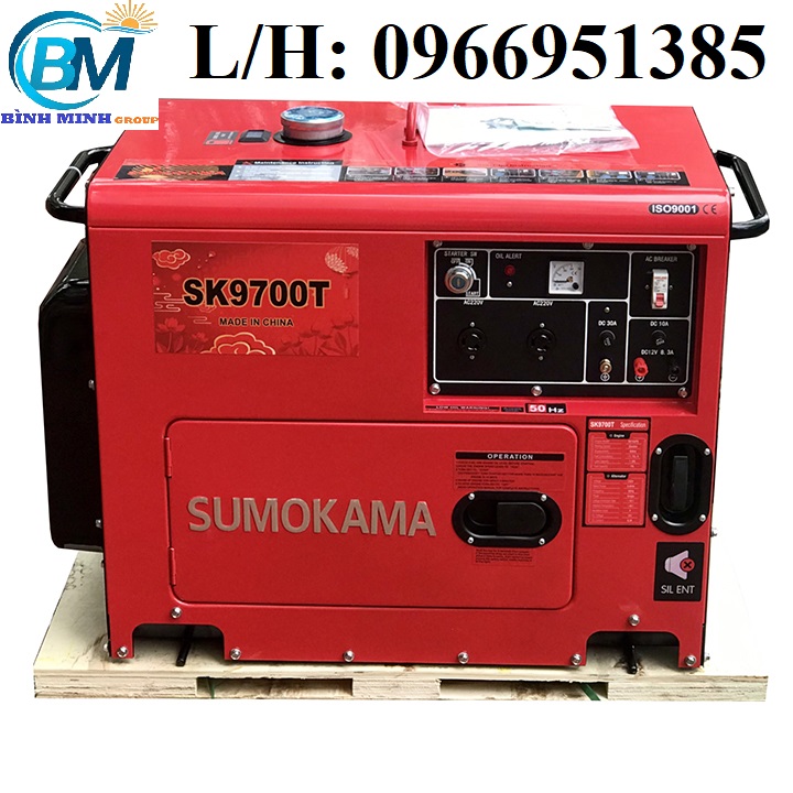 Máy Phát Điện Chạy Dầu 6Kw Sumokama SK9700T