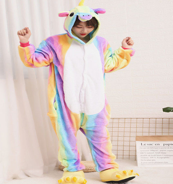 Bộ đồ thú hình unicorn 7 màu dành cho người lớn full size