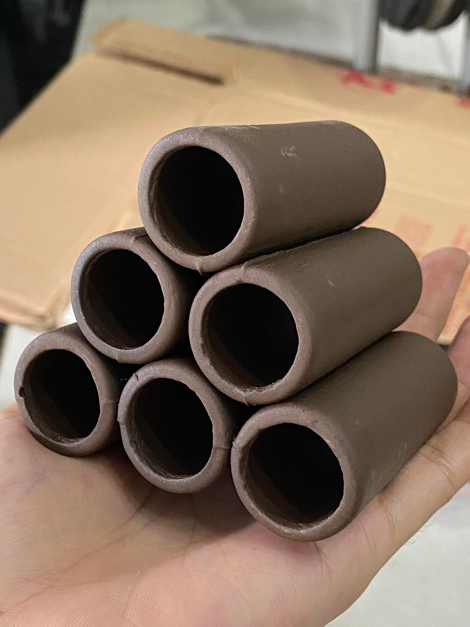 Đồ chơi tép cảnh ống cống lỗ cho tép,Đồ chơi tép cảnh chén úp nhà cho tép,Đồ chơi tép cảnh ống cống 6 cái bổ sung khoáng