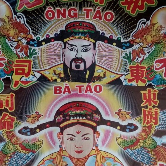 1 bộ giấy cúng ông táo-bà táo