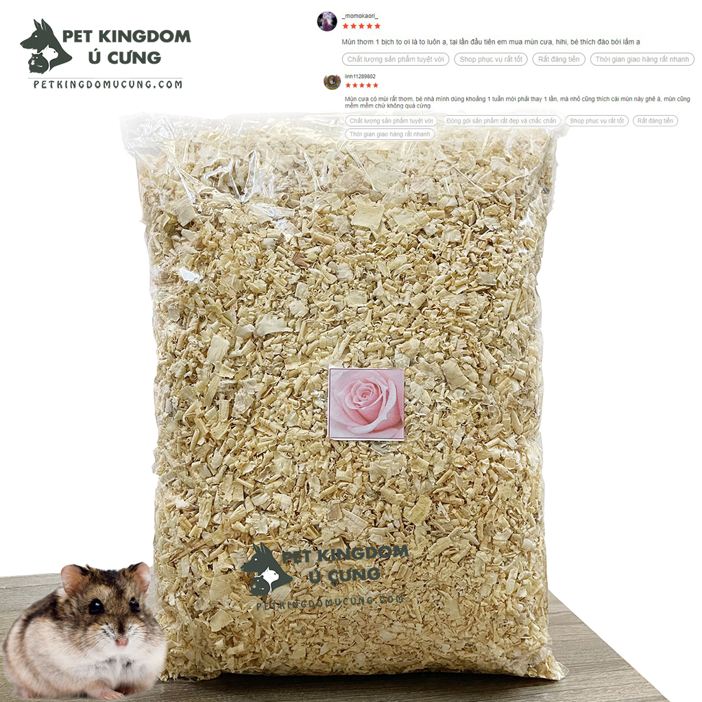 Mùn thơm lót chuồng cho hamster túi 500gr