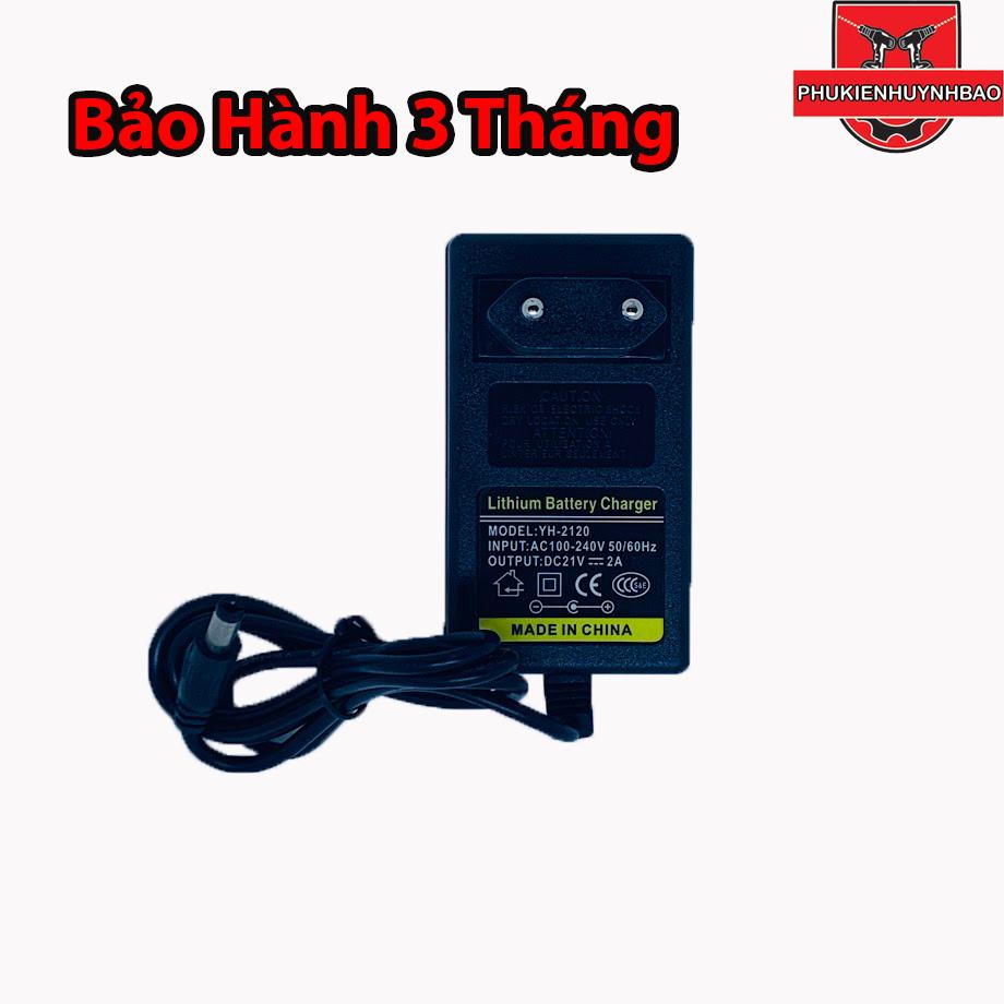 Sạc pin 21v 2a voto cho máy khoan đảm bảo điện thế sạc ổn điện nhỏ hơn hoặc bằng 21v bảo hành 3 tháng