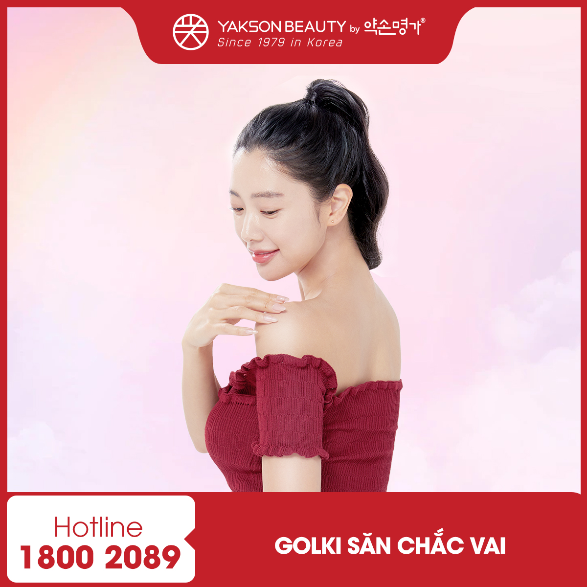E-voucher Golki săn chắc vai bằng liệu pháp Golki tại Yakson Beauty