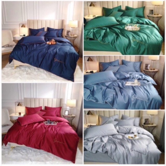Bộ Chăn Ga Gối Lụa Tencel Sumoi Cao Cấp