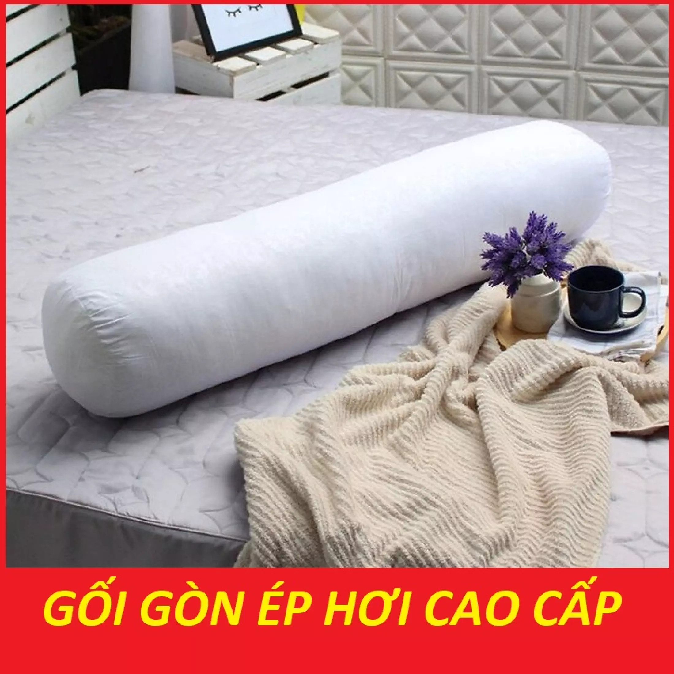 Ruột Gối Ôm Ép Hơi 100% bông gòn nguyên sinh - Gối Ôm dài bông mềm hàng VN cao cấp Thời Trang êm ái đàn hồi tốt ruột gối mềm mịn thiết kế gọn nhẹ - goi om ep hoi - goi gon