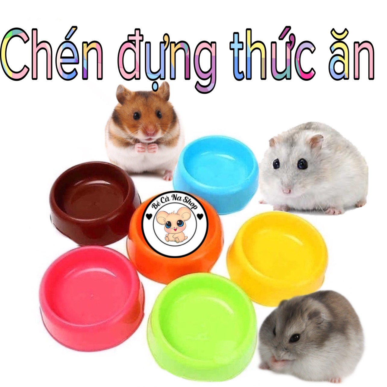 Chén đựng thức ăn chống đổ cho hamster bọ sóc , chinchilla và thú cưng nhỏ